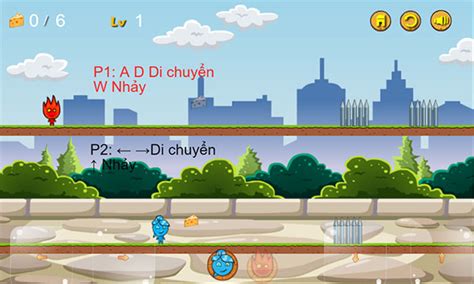 Game Chú bé lửa và Cô gái nước phiêu lưu - Game Vui