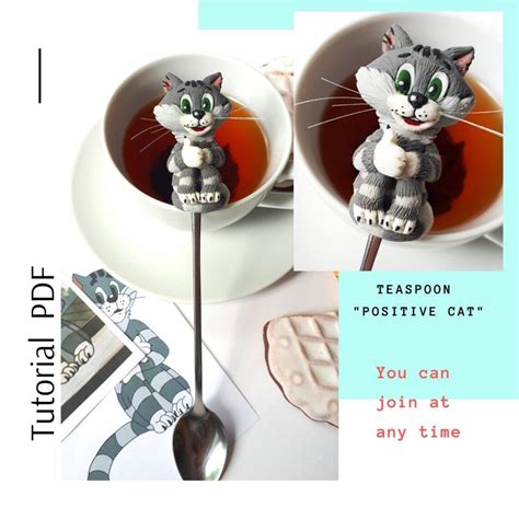 Polymer clay cat tutorial sculpting tutorial step by step for | Etsy