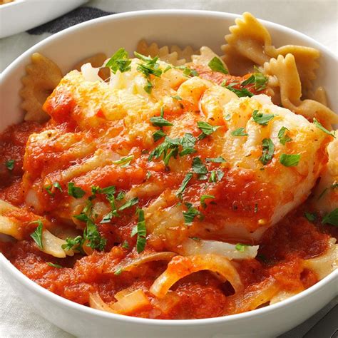 Pan-Seared Cod in Tomato Sauce Recipe