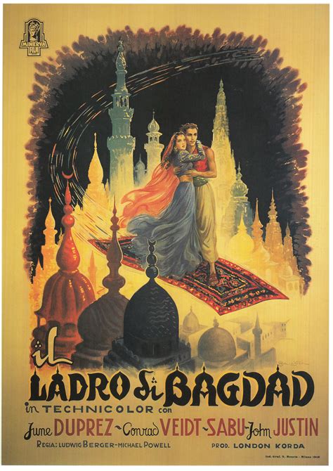 The Thief of Bagdad (1940), Art by Anselmo Ballester, Book: Film Posters of the 1940s - Tony ...