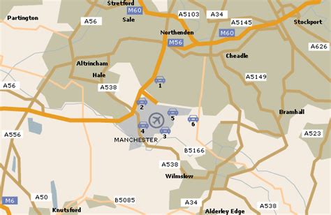 Manchester Airport Map