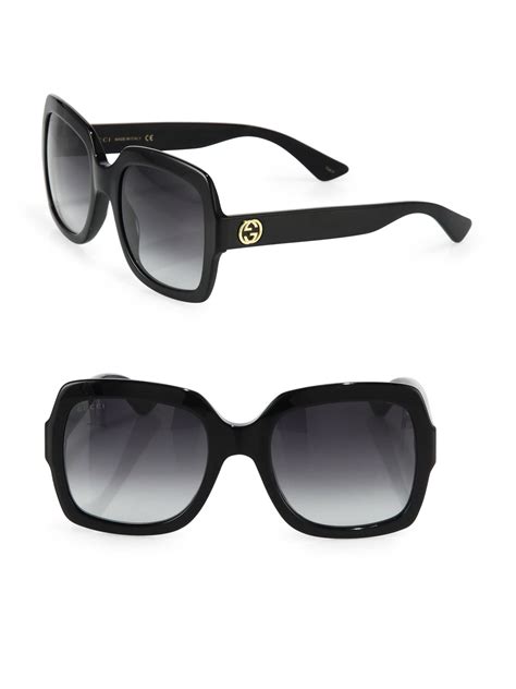 Gucci 54mm Oversized Square Sunglasses in Black | Lyst