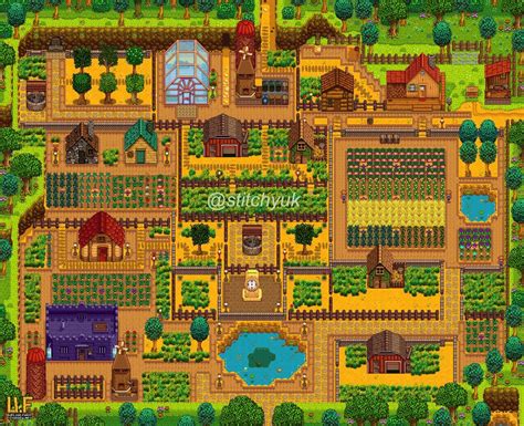 Stardew Valley farm design for multiplayer by stitchyuk | Stardew ...