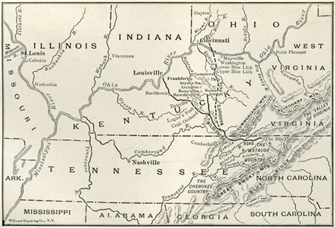 Map of the Cumberland-Gap