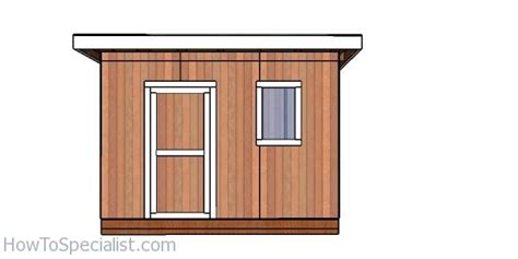 Flat Roof Plans for a 10x12 Shed | HowToSpecialist - How to Build, Step by Step DIY Plans