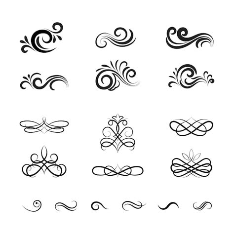 Free Vector | Beautiful vintage vector decorative elements and ornaments