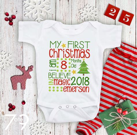 Baby's First Christmas Outfit First Christmas Shirt - Etsy