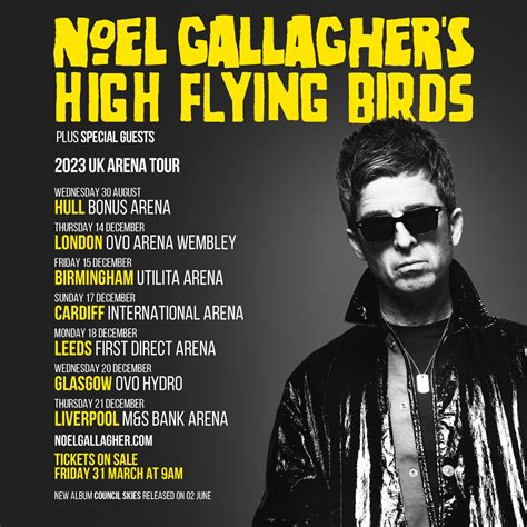 Noel Gallagher is bringing his High Flying Birds to Hull this Summer