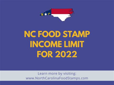 NC Food Stamp Income Limit - 2022 - North Carolina Food Stamps