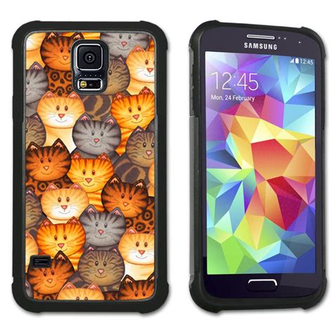 Cat Faces - Maximum Protection Case / Cell Phone Cover with Cushioned ...