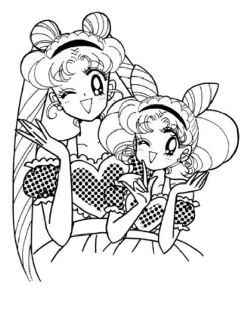 Usagi and Chibiusa as maids sailor moon manga art by Naoko Takeuchi ...