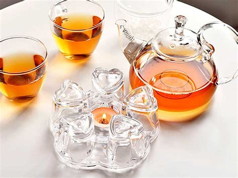 Glass Teapot Warmer-Candle Holder-Love-3 Sizes Available ESGREEN-Enjoy ...