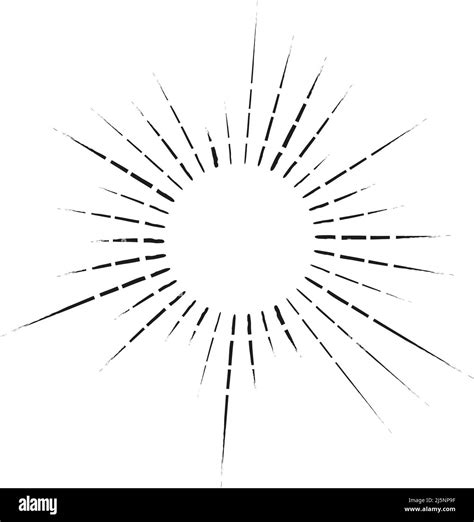 Starburst Clipart Black And White