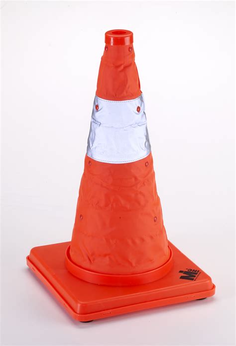 Nylon Collapsible Traffic Cone, 18" Height, Orange -1PK