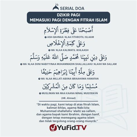 Dzikir Pagi: Memasuki Pagi dengan Fitrah Islam – Yufidia.com