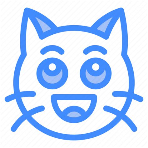 Laugh, cat, animal, expression, emoji icon - Download on Iconfinder