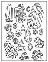 Rocks And Minerals Coloring Pages sketch template