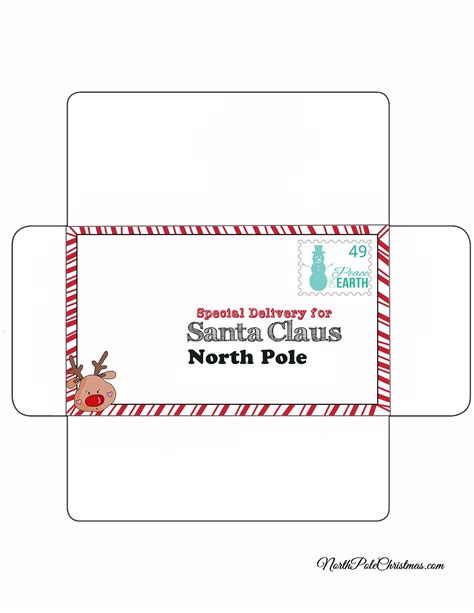 Printable Santa Envelope - Printable Santa Envelope Free - 1stopmom ...