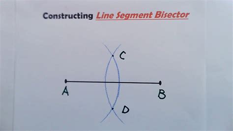 How To Bisect A Line Segment With Compass