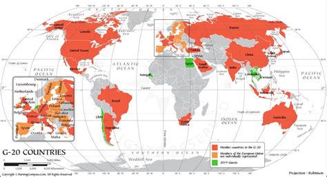 G20 Countries In World Map