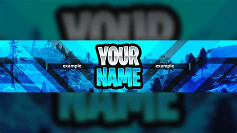 NEW FREE FORTNITE GFX YOUTUBE BANNER TEMPLATE 2018! - (Fortnite Banner ...