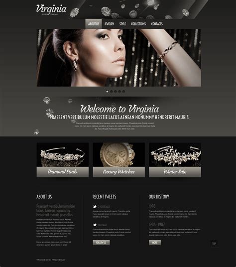 Simple Jewellery Website Templates