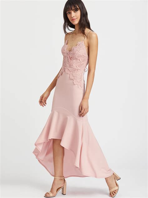 Baby Pink Mermaid Maxi Dress