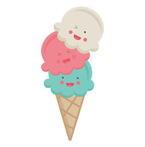 Download High Quality ice cream cone clipart kawaii Transparent PNG ...