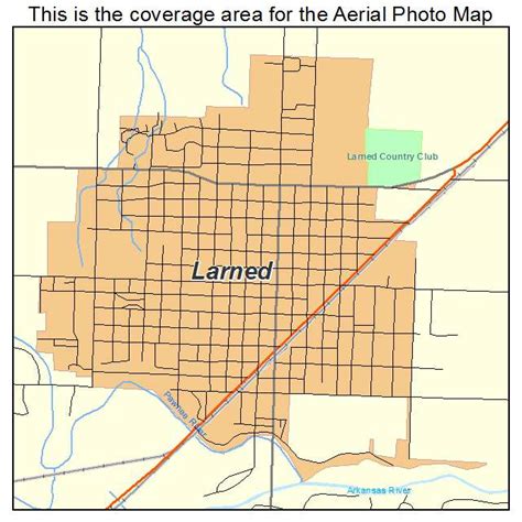 Aerial Photography Map of Larned, KS Kansas