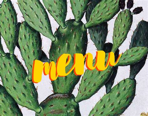 Cactus Menu Design | Behance