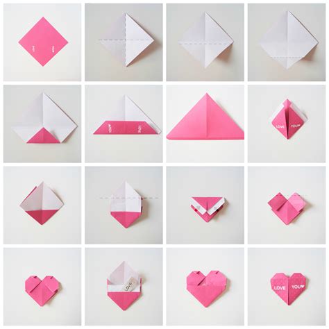 DIY & Lifestyle Blog : Message Hearts Tutorial | Valentine's Day | Paper craft videos, Origami ...