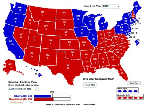 The Liberator Today: 2012 Presidential Election: Electoral Map