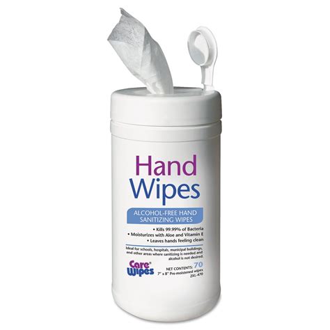 2XL Alcohol Free Hand Sanitizing Wipes, 7 x 8, White - Walmart.com ...