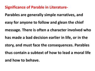 Parables | PPT