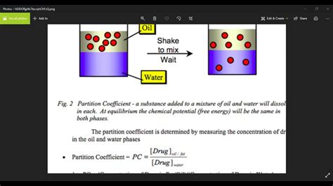 partition coefficient 1 MTI - YouTube