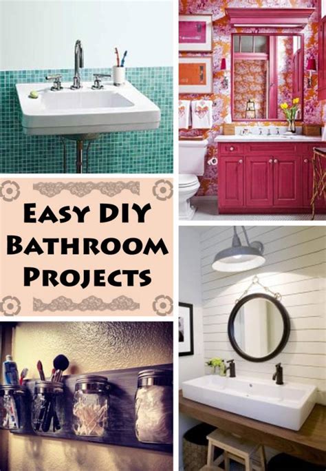 4 DIY Bathroom Projects Any Penny Pincher Will Love