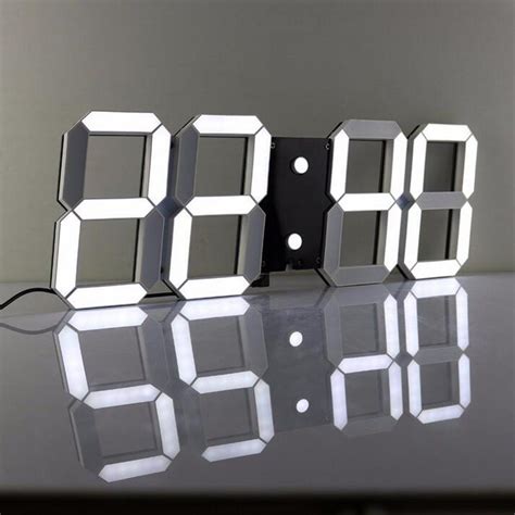 Large Modern Design Digital Led Wall Clock Big Creative Vintage Watch ...