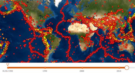 Maps Mania: Exploring 60 Years of Earthquakes