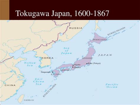 Japan Tokugawa Shogunate Map