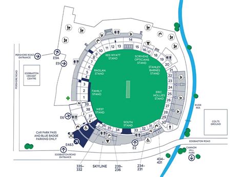 Edgbaston Cricket Stadium Map