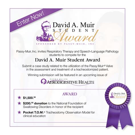 David A. Muir Student Award Application Form - Passy-Muir