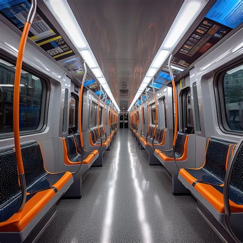 Premium AI Image | Metro train interior