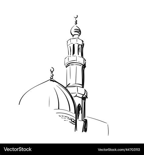 Mosque Dome Drawing