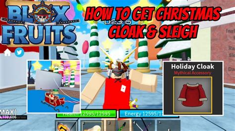 HOW TO GET CHRISTMAS CLOAK AND SLEIGH IN BLOX FRUITS UPD 18 - YouTube