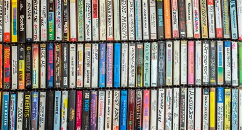 Audio cassette collection editorial photo. Image of cassette - 184693511