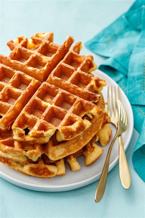 Savory Cheddar Cheese Waffles | Love and Olive Oil