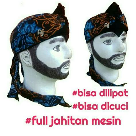 Blangkon Sunda Iket Udeng Peci Kupluk Praktis Model Blangkon Jawa Sunda// motif Batik Modern ...