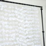 6FT White Silk Hanging Flower Garland Backdrop Curtain | TableclothsFactory