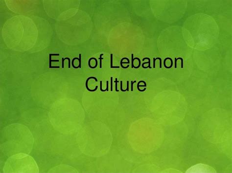 Culture of Lebanon