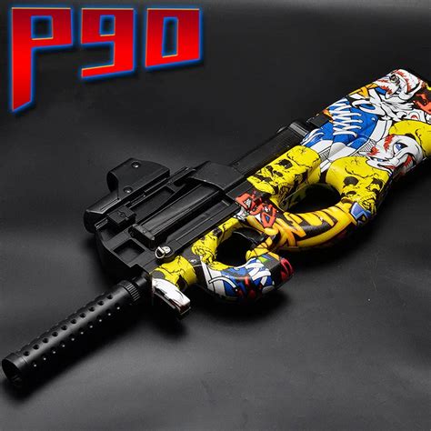 P90 Orbeez Water Gel Ball Blaster Toy Gun Electric Graffiti CS Assault Weapon | eBay